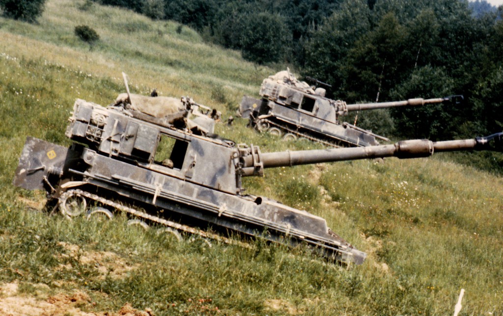 M019 Howitzers at Grafenwohr Training Area